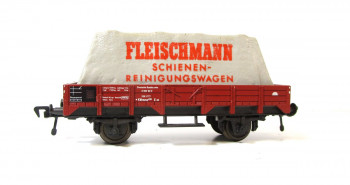Spur H0 Fleischmann 5200 Niederbordwagen mit Plane DB (5350E)