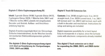 Märklin H0 24802 Digitale C-Gleis Ergänzungspack. D2 OVP - neu - (1402E)