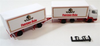 Herpa H0 1/87 828292 LKW MB NG Koffer-Hängerzug "Patrizier Bräu"OVP (41/12)