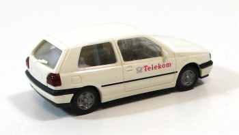 Spur H0 PKW Wiking VW Golf weiß Telekom  (54/38)