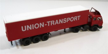 Wiking H0 1/87 MB LKW Koffer-Sattelzug Union Transport (11/05