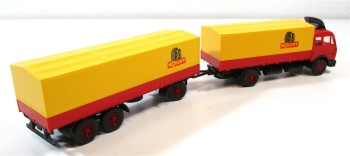 Wiking H0 1/87 MB LKW Hängerzug Pritsche / Plane Holert (12/04)