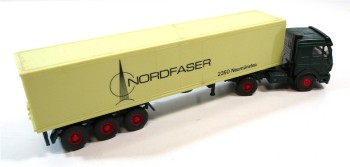 Wiking  H0 1/87 MB LKW Koffer-Sattelzug Nordfaser  (14/08)
