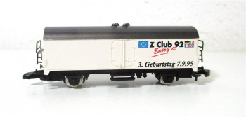 Märklin Z Club 92 Enjoy gedeckter Güterwagen 3.Geburtstag 07.09.95 (6700E)