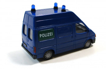 Rietze 50623 H0 1/87 Ford Transit mit Hochdach blau  Polizei  (66/05)
