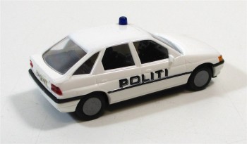 Busch 45728 H0 1/87 (2) PKW Ford Escort GHIA der dänischen Polizei
