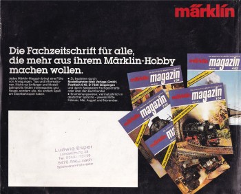 Märklin Katalog Ausgabe 1983/84