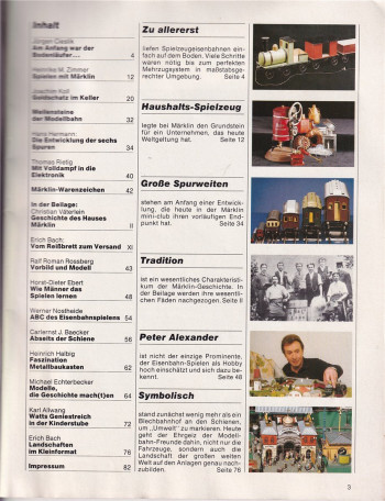 Zeitschrift Märklin Magazin Jubiläums-Sonderheft 1984
