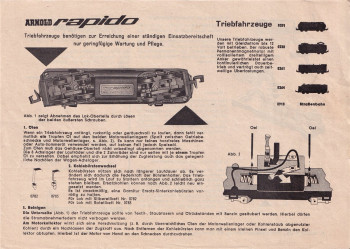 Arnold Rapido Katalog Ausgabe 1963/64