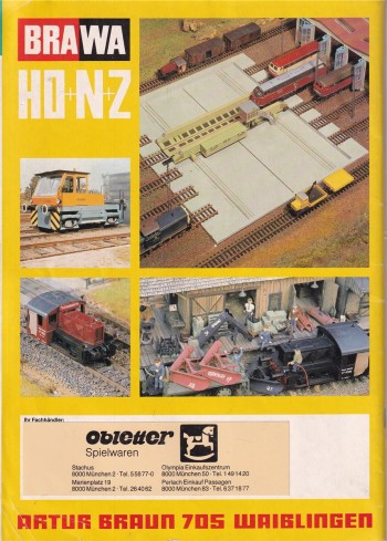 Brawa Katalog Ausgabe 1985