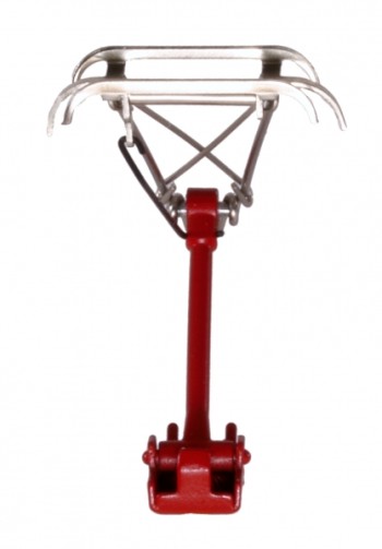 Sommerfeldt 814 H0 Stromabnehmer DAS 350S rot/weiß vernickelt Paar