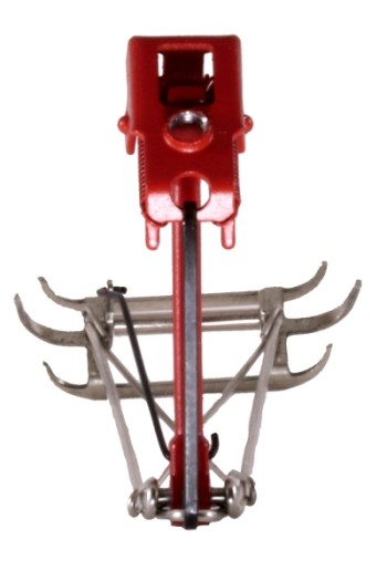 Sommerfeldt 814 H0 Stromabnehmer DAS 350S rot/weiß vernickelt Paar