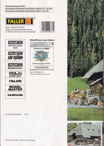 Faller Katalog Modellbau Ausgabe 1997/98