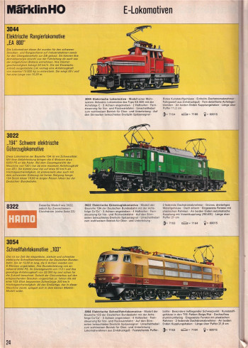 Märklin Katalog Ausgabe 1973