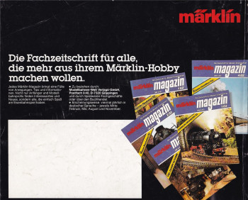 Märklin Katalog Ausgabe 1983/84