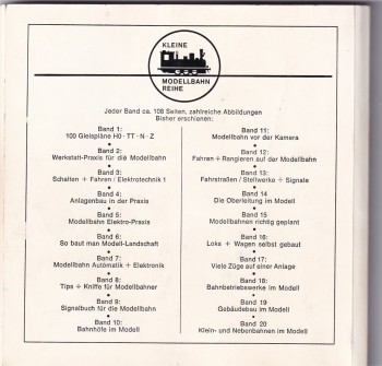 Spieth/Balcke: Klein- und Nebenbahnen im Modell, 1977 (L91)