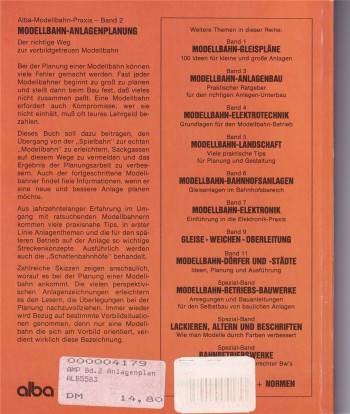 Hill: Modellbahn Anlagenplanung, 1988 (L99)
