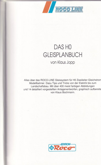 Jopp: Roco Line - Das H0 Gleisplanbuch, 1989 (L127)