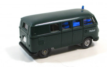 Brekina H0 1/87 VW T1 Bus Transporter Polizei tannengrün