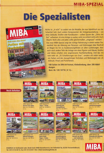 Zeitschrift Miniaturbahnen Spezial 108 Schnittstelle Schiene - Straße (Z668)