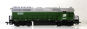 Bachmann H0 61203 Diesellok GMD GP 50 Burlington #3101 OVP Analog (2938F)