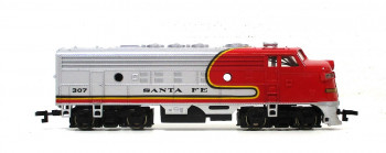 Bachmann H0 61502 Diesellok EMD F9 Santa Fe # 307 OVP Analog (3563F)