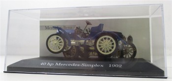 Modellauto 1:43 De Agostini Mercedes Benz 40 hp Simplex 1902 OVP (2752F)