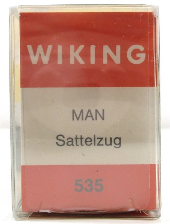 Wiking 1/87 H0 535 MAN Sattelschlepper Pritsche / Plane M.A.N.- OVP