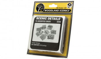 Woodland Scenics H0 WD204  Scenic Details - 15 sort. Kisten