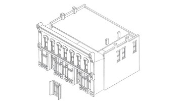 Woodland Scenics DPM12000 H0 Front Street Building