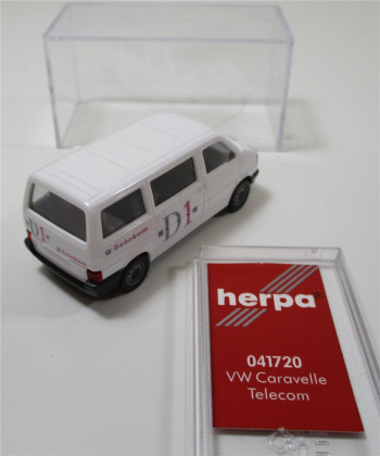 Herpa H0 1/87 (2) Automodell VW Caravelle Telekom
