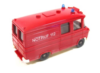 Wiking H0 1/87 (2) MB Feuerwehr Rettungswagen rot ohne OVP