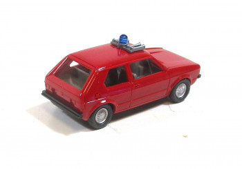 Wiking H0 1/87 606 (2) VW Golf I Feuerwehr rot ohne OVP 