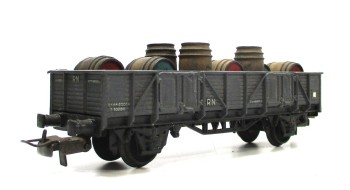 Electrotren H0 1001/6 Hochbordwagen mit Beladung RENFE OVP (1370g)