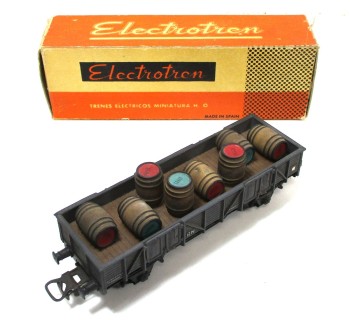 Electrotren H0 1001/6 Hochbordwagen mit Beladung RENFE OVP (1370g)