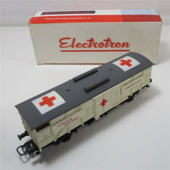 Electrotren H0 1311 gedeckter Güterwagen Ambulancia #2 OVP (1656g)