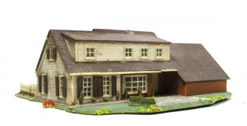 Fertigmodell N Cottage Landhaus mit Garagenanbau (HN-0359g)