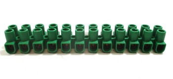 Elastik-Lüsterklemmen 1 Stück grün 12 Klemmen (Z58)