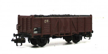 Zeuke TT 54555 Hochbordwagen mit Kohleladung 41-08-47 DR OVP (2035g)