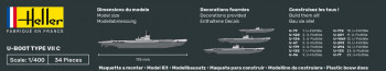 Heller 1:400 57002 STARTER KIT U-Boot Type VII C