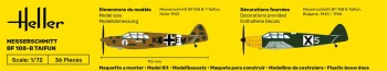 Heller 1:72 80231 Messerschmitt Bf 108 B Taifun