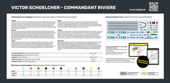 Heller 1:400 57015 STARTER KIT VICTOR SCHOELCHER - COMMANDANT RIVIERE