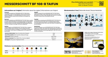 Heller 1:72 80231 Messerschmitt Bf 108 B Taifun