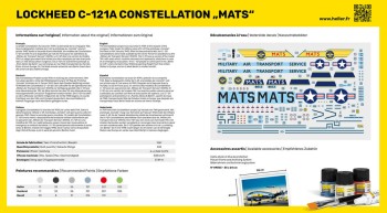 Heller 1:72 80382 C-121A constellation MATS