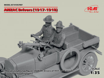 ICM 1:35 35707 ANZAC Drivers (1917-1918)(2 figures)