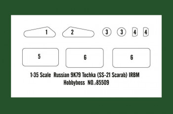 Hobby Boss 1:35 85509 Russian 9K79 Tochka (SS-21 Scarab) IRBM