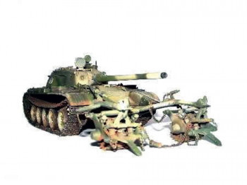 Trumpeter 1:35 341 Finnischer Panzer T-55 mit Minenräumer