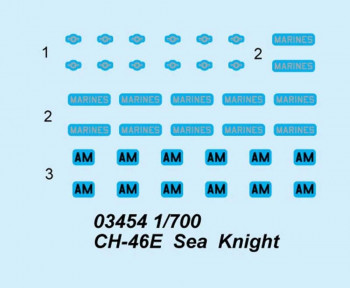 Trumpeter 1:700 3454 CH-46E Sea Knight