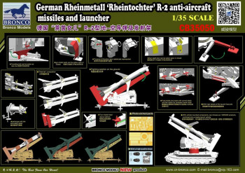 Bronco Models 1:35 CB35050 German Rheinmetall' R-2 anti-aircraft missiles a.launcher