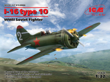 ICM 1:32 32004 I-16 type 10, WWII Soviet Fighter